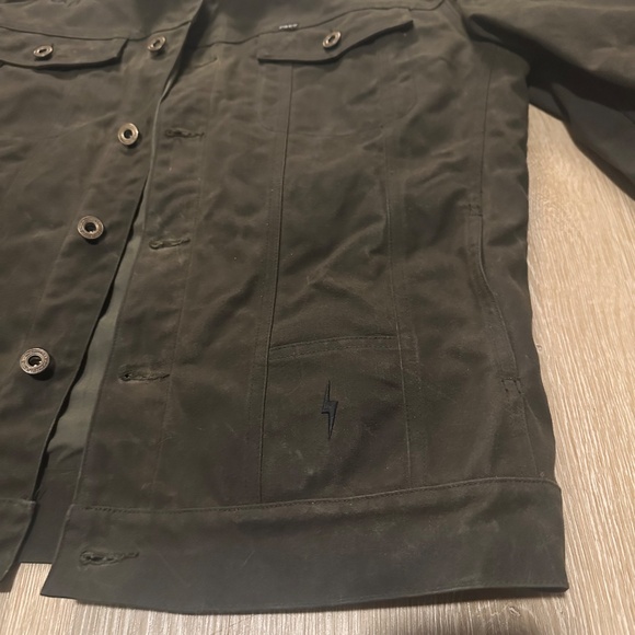 P&Co Wayfare Waxed Olive Canvas Jacket *RARE* - Picture 2 of 14